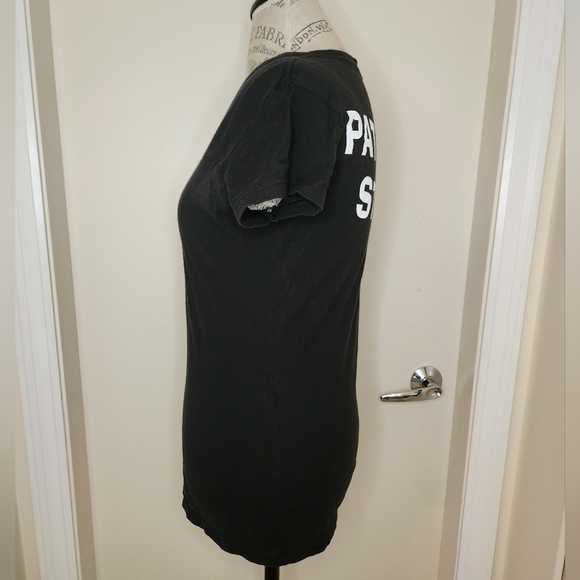 Black Vneck joke Graphic Shirt - Picture 3 of 7